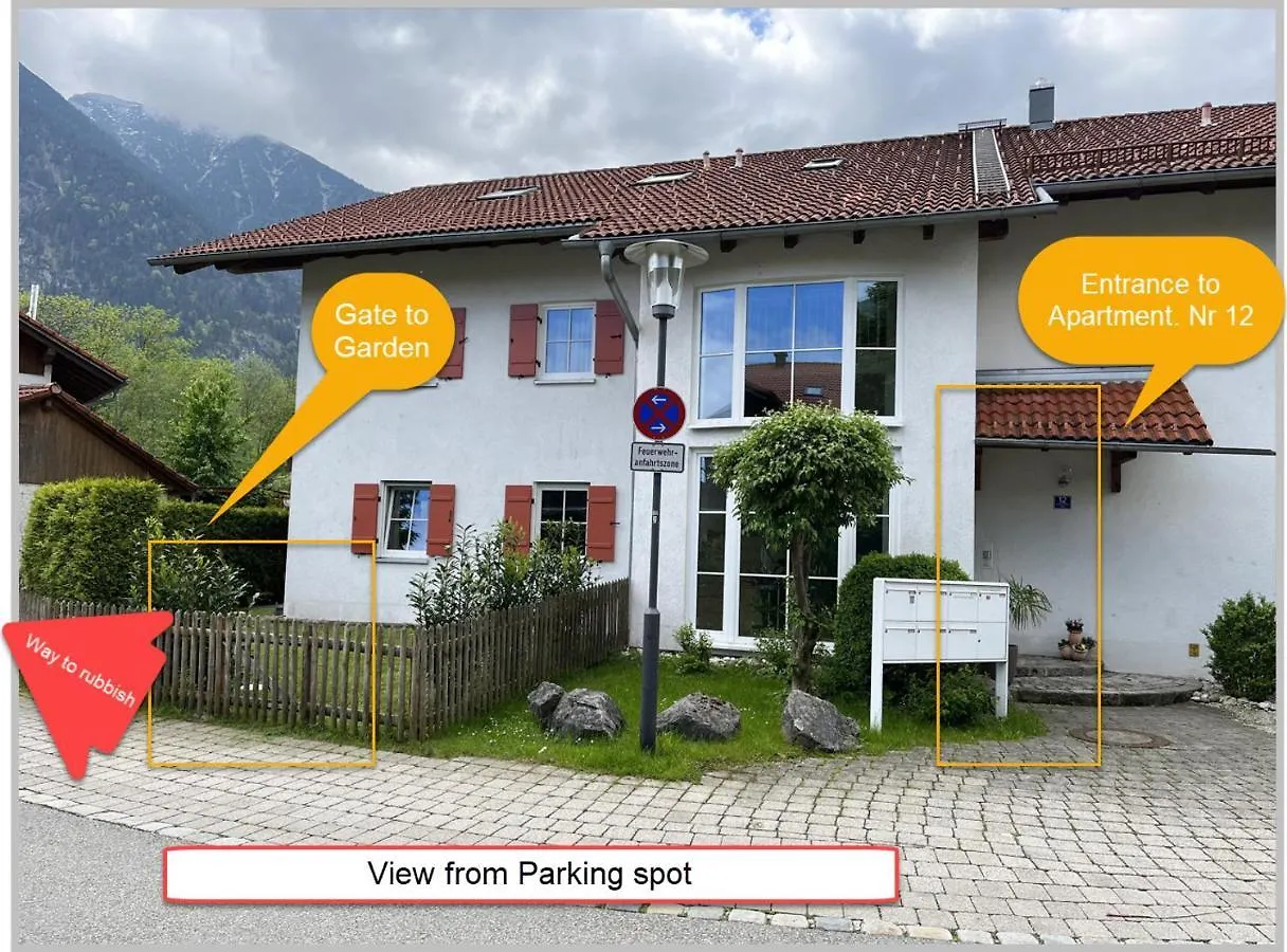 Happy Trails, Cosy One Room Garten Apartment Oberau   Oberau (Garmisch-Partenkirchen)